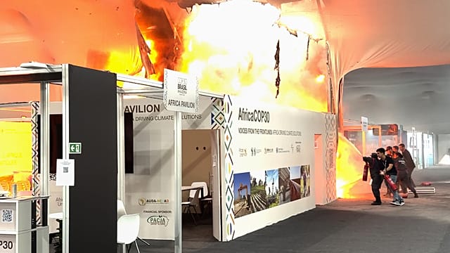 Fire forces evacuation at COP30 climate talks in Brazil