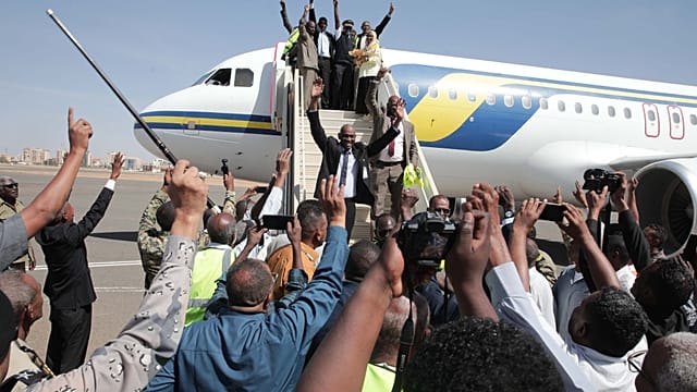 Second commercial flight since start of Sudanese war lands at Khartoum airport