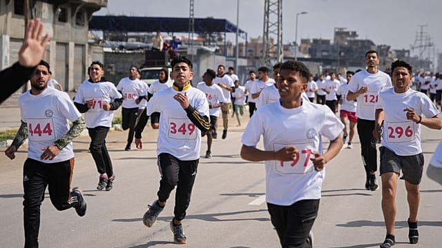 People Run Gaza Strip Marathon For First Time In Over Two Years