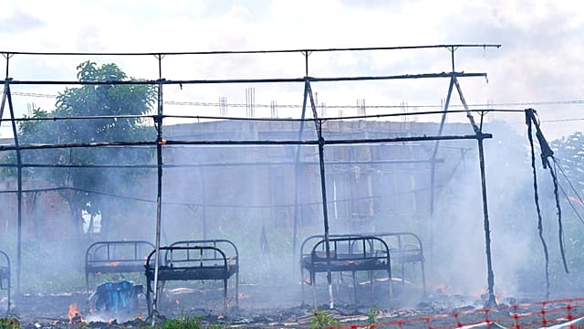 DRC Ebola hospital set on fire as protesters demand access to bodies of dead relatives