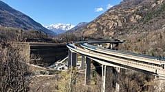 Il cantiere per il tunnel geognostico di Chiomonte