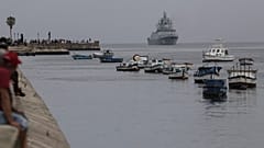 La prochaine destination des navires russes n'est pas encore connue.
