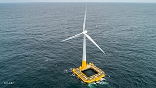 Floating wind turbine Ideol 