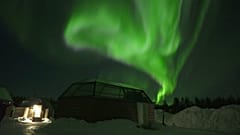 Spectacular norhtern lights display in Finland