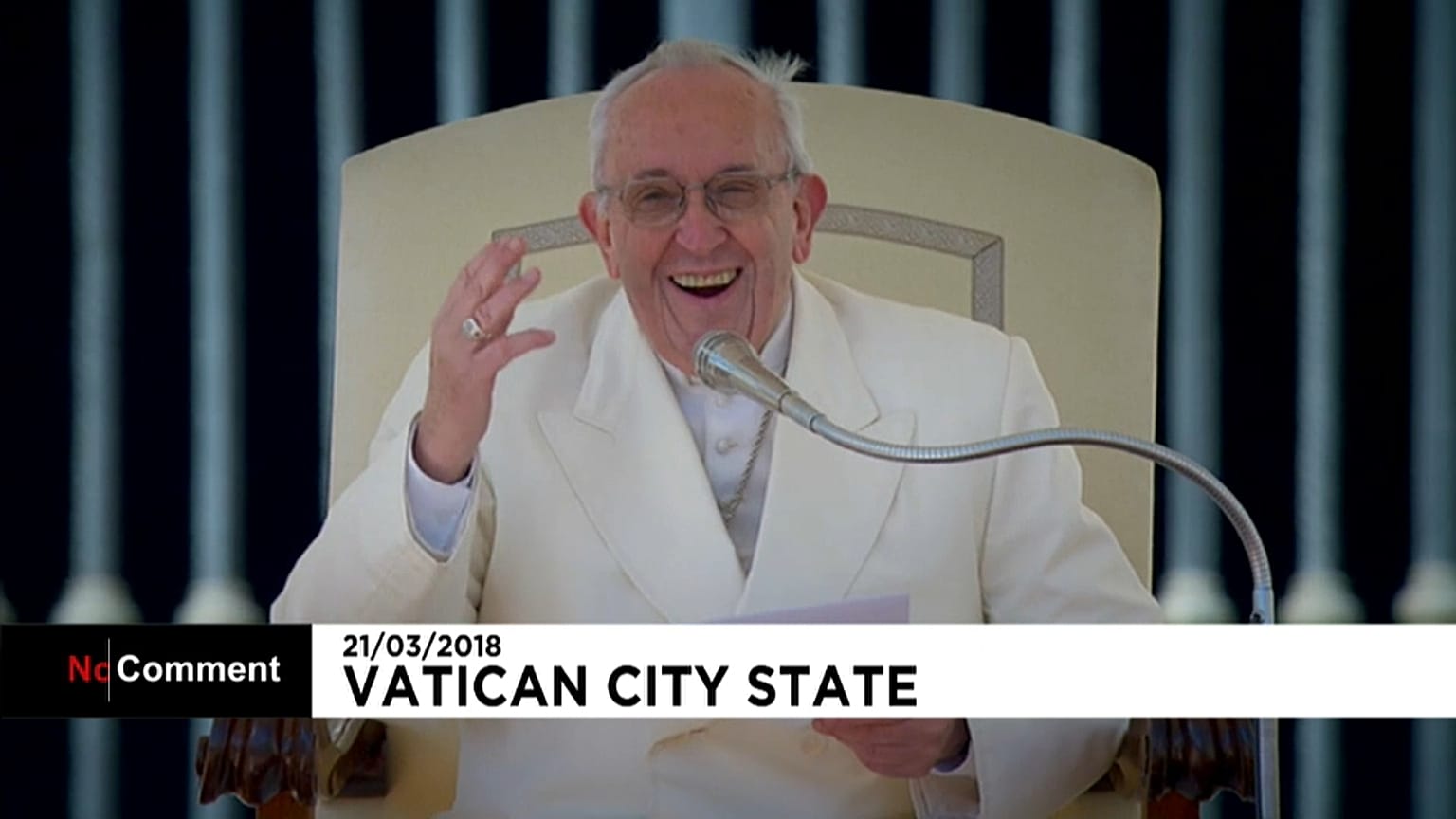 La carcajada del papa Francisco
