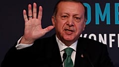 الرئيس التركي رجب طيب إردوغان يتحدث في أنقرة 9 آذار 2018