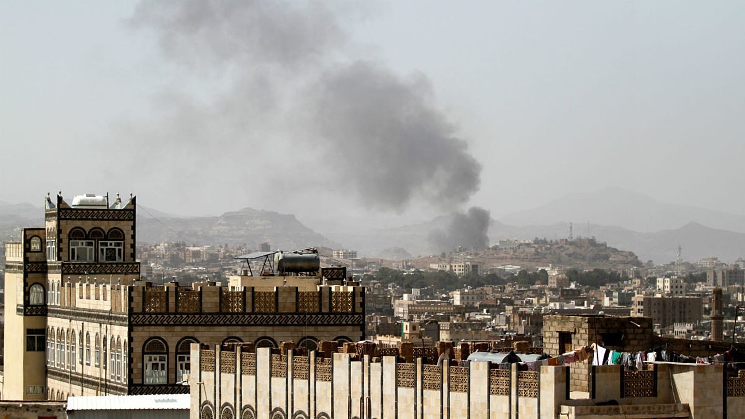 airstrike in Sanaa