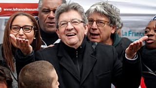 Jean-Luc Mélenchon pendant la manifestation 22 mars 2018 Paris.