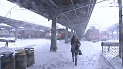 Il neige (beaucoup) en Roumanie
