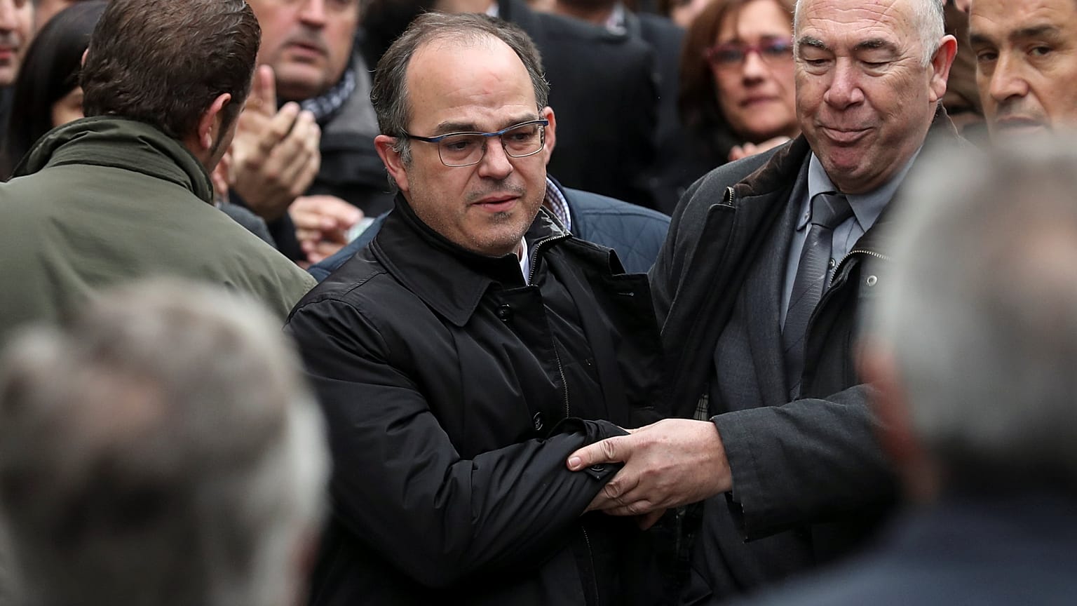 Catalan politician Jordi Turull at the Supreme Court in Madrid, March 23