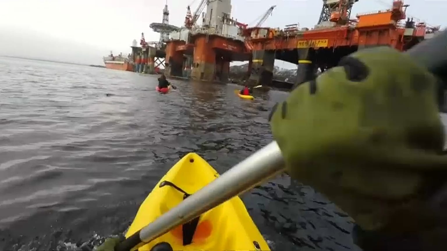 Action de Greenpeace en Norvège