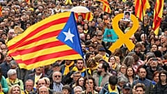 Manifestation à Barcelone pour soutenir Puigdemont
