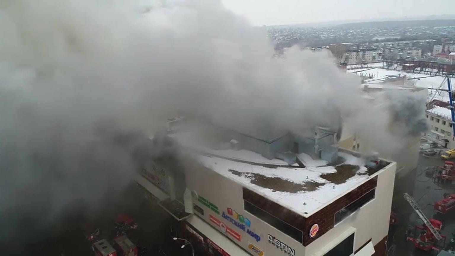Dutzende Tote bei Feuer in russischem Einkaufszentrum 