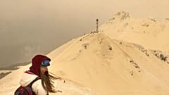 'Orange snow' transforms ski slopes in Eastern Europe into Mars-like landscapes
