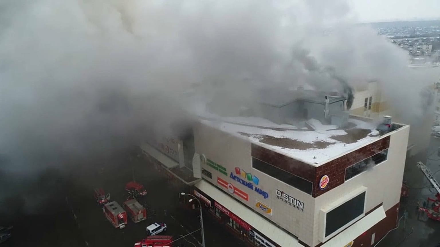 Russia: ancora in fiamme il centro commerciale di Kemerovo