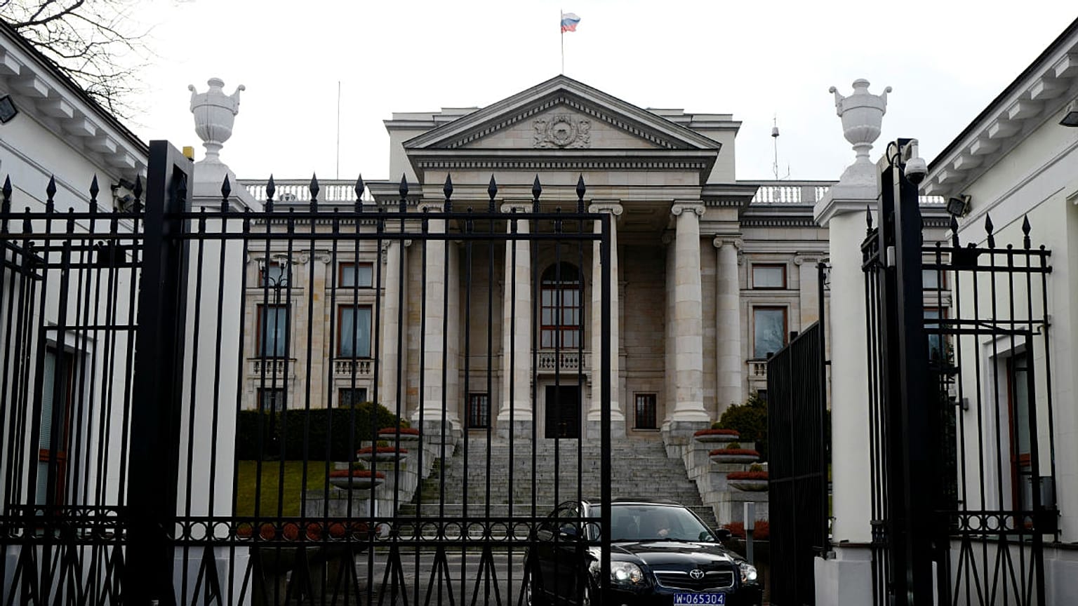Russian embassy building in Warsaw