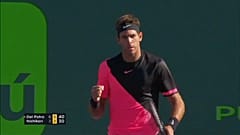 Del Potro ya está en octavos del ATP de Miami