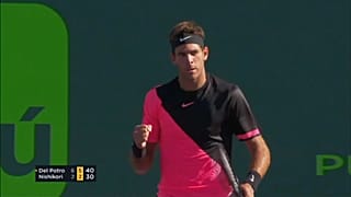 Del Potro ya está en octavos del ATP de Miami