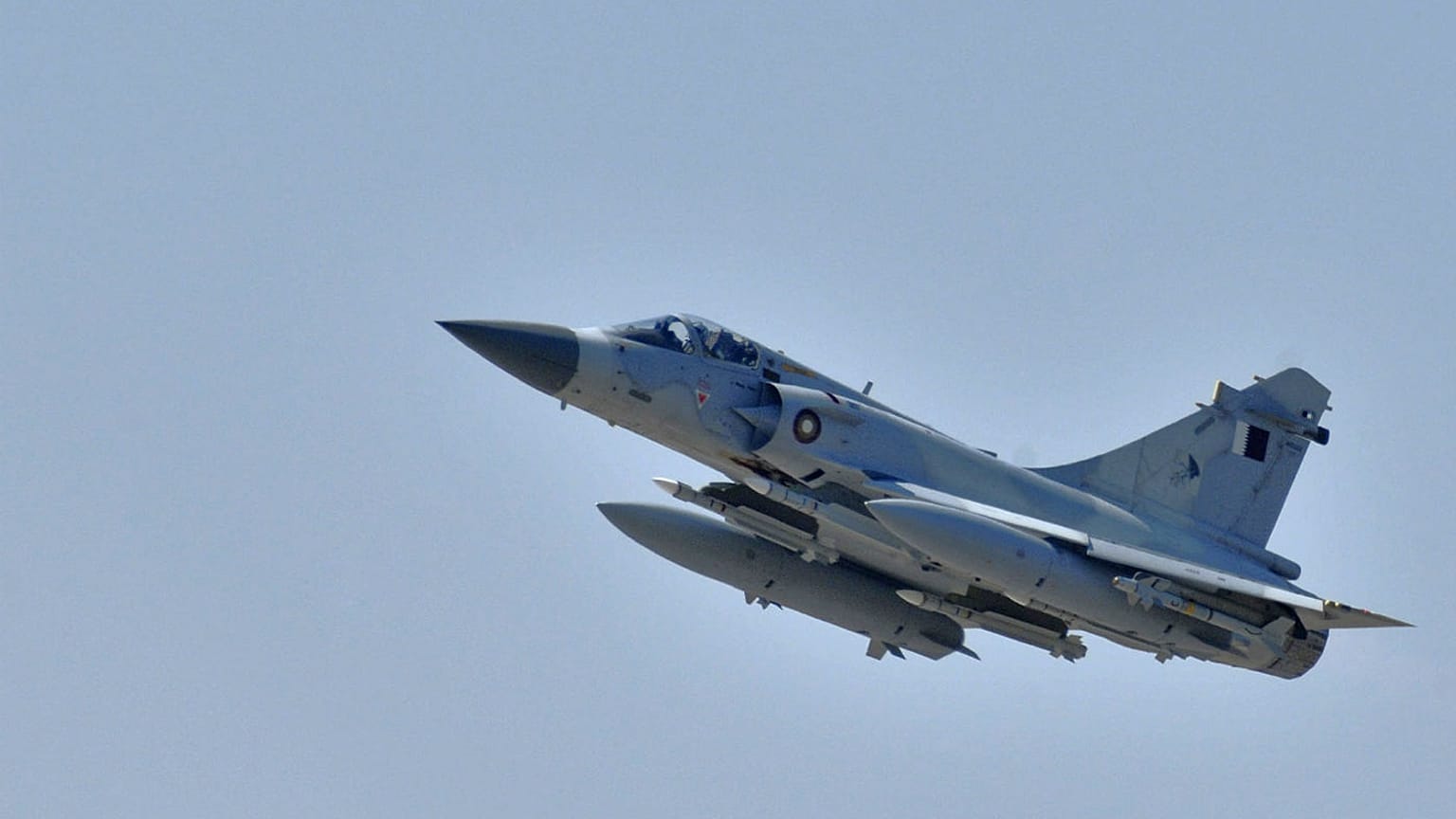 A Qatar Emiri Air Force Dassault Mirage 2000-5 fighter jet 