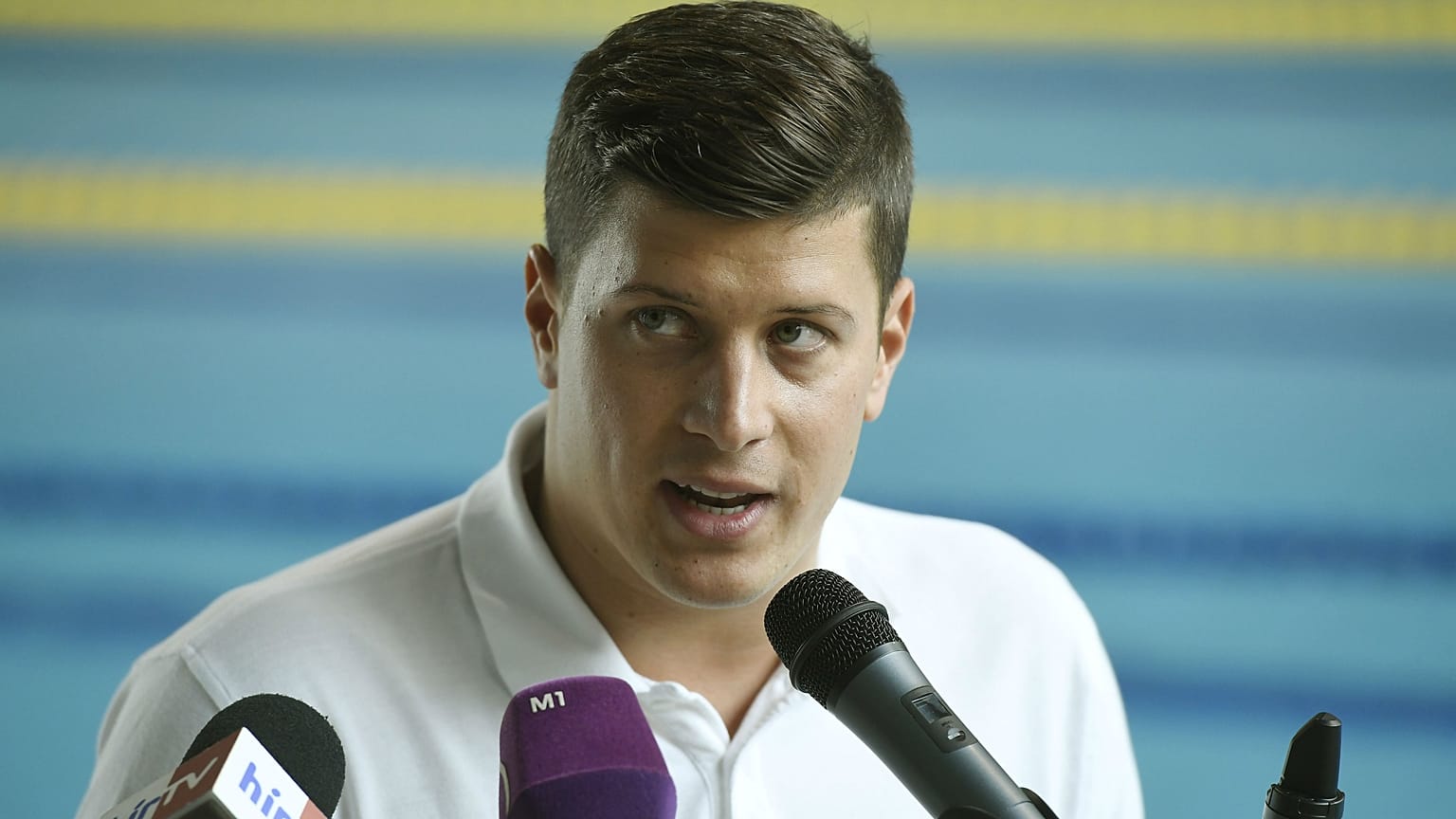 Gyurta Dániel a Komjádi uszodában 2018. március 27-én