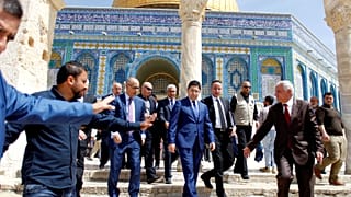 وزير الخارجية المغربي ناصر بوريطة في المسجد الأقصى
