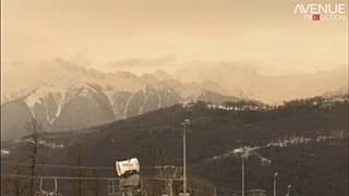 Оранжевый снег на лыжных курортах 