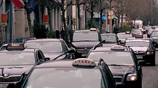 Manifestation des chauffeurs de taxi à Bruxelles