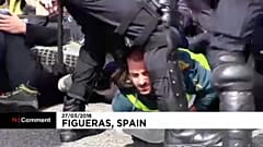 Puigdemont támogatói zártak le egy autópályát