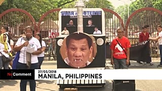 Filipinler'de Devlet Başkanı Duterte'ye tepki 