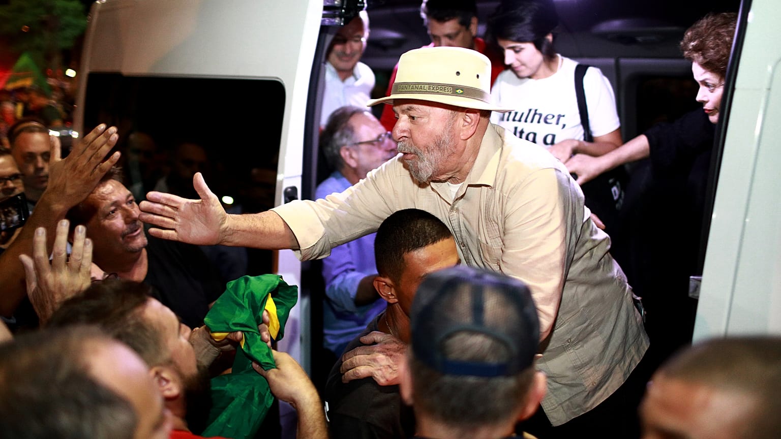 Lula en Sao Leopoldo, Rio Grande do Sul