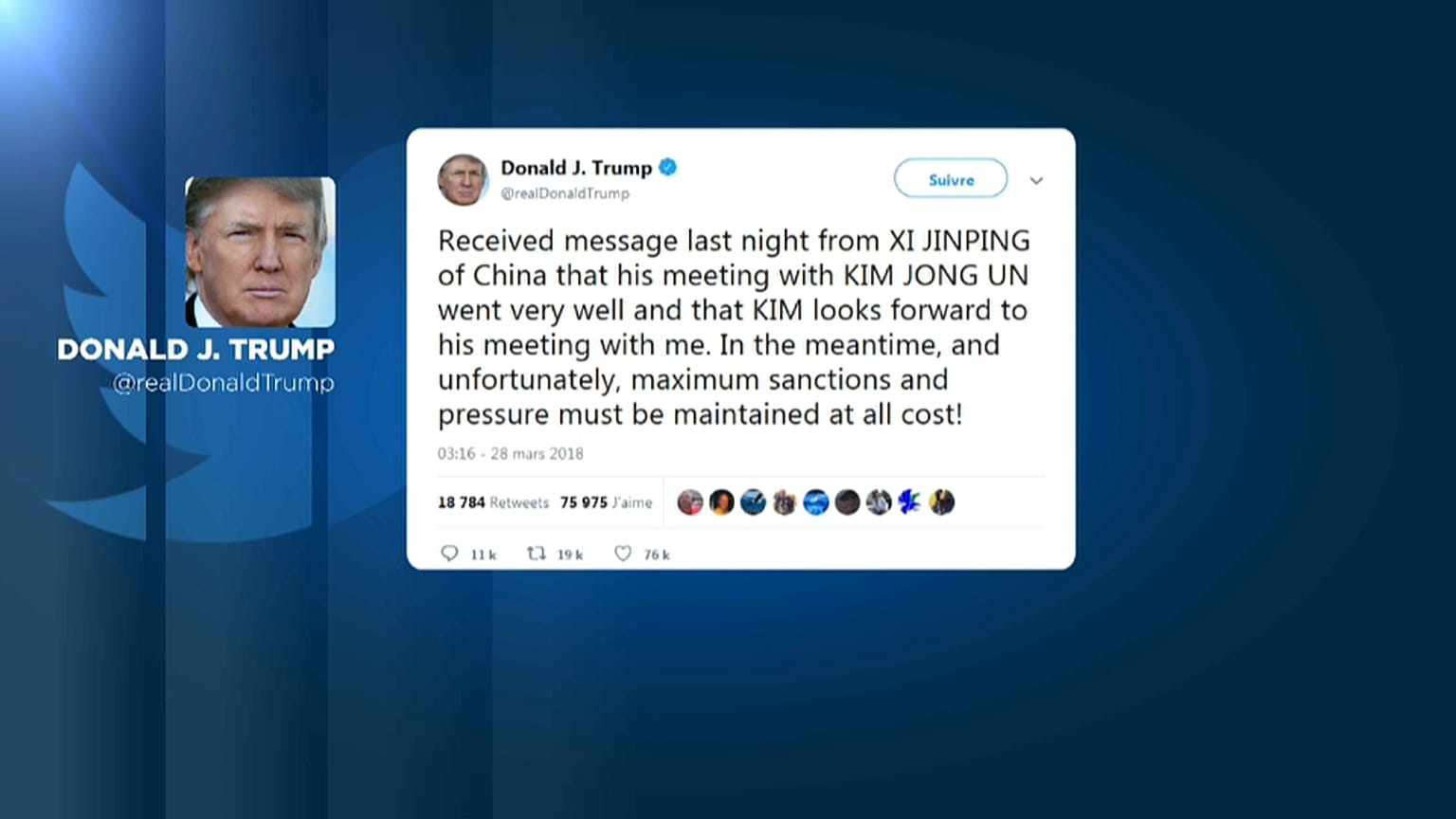Corée du Nord : Donald Trump optimiste