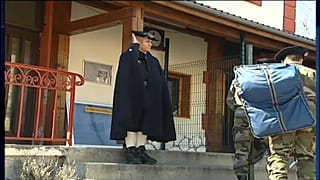 Попытка наезда на альпийских стрелков 