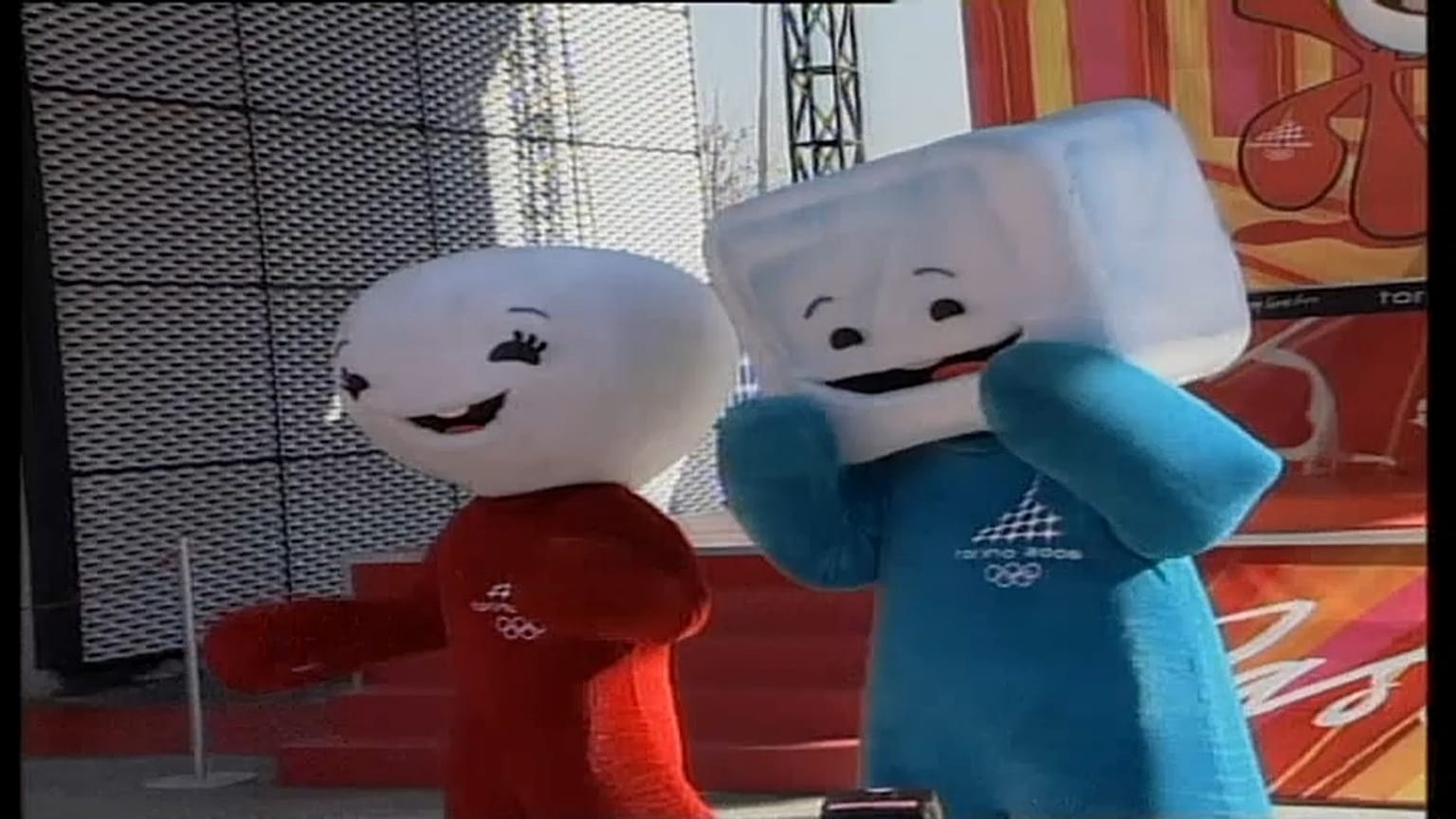 Neve e Gliz, le mascotte di Torino 2006.