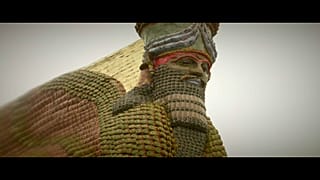 Разрушенный исламистами ламассу в Лондоне