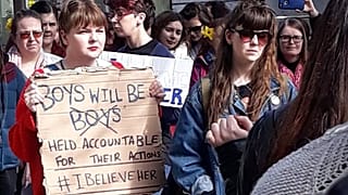 Protesters rally across Ireland over handling of high-profile rape trial