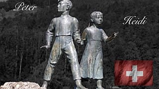 Statue representing Heidi