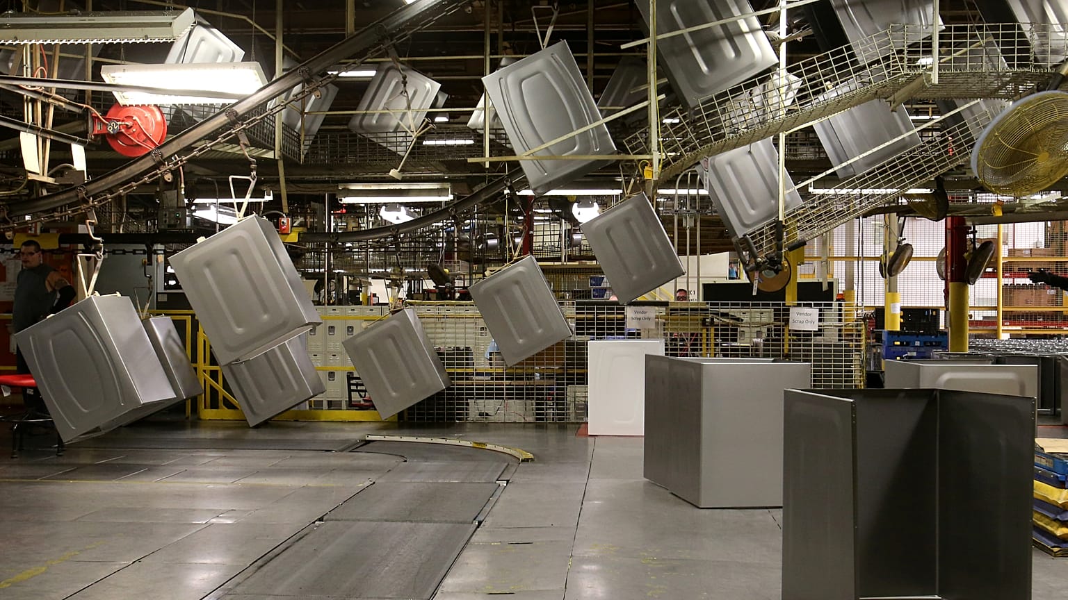 Waschmaschinen in einem Whirlpool-Werk in Ohio, 3. Okotober 2017