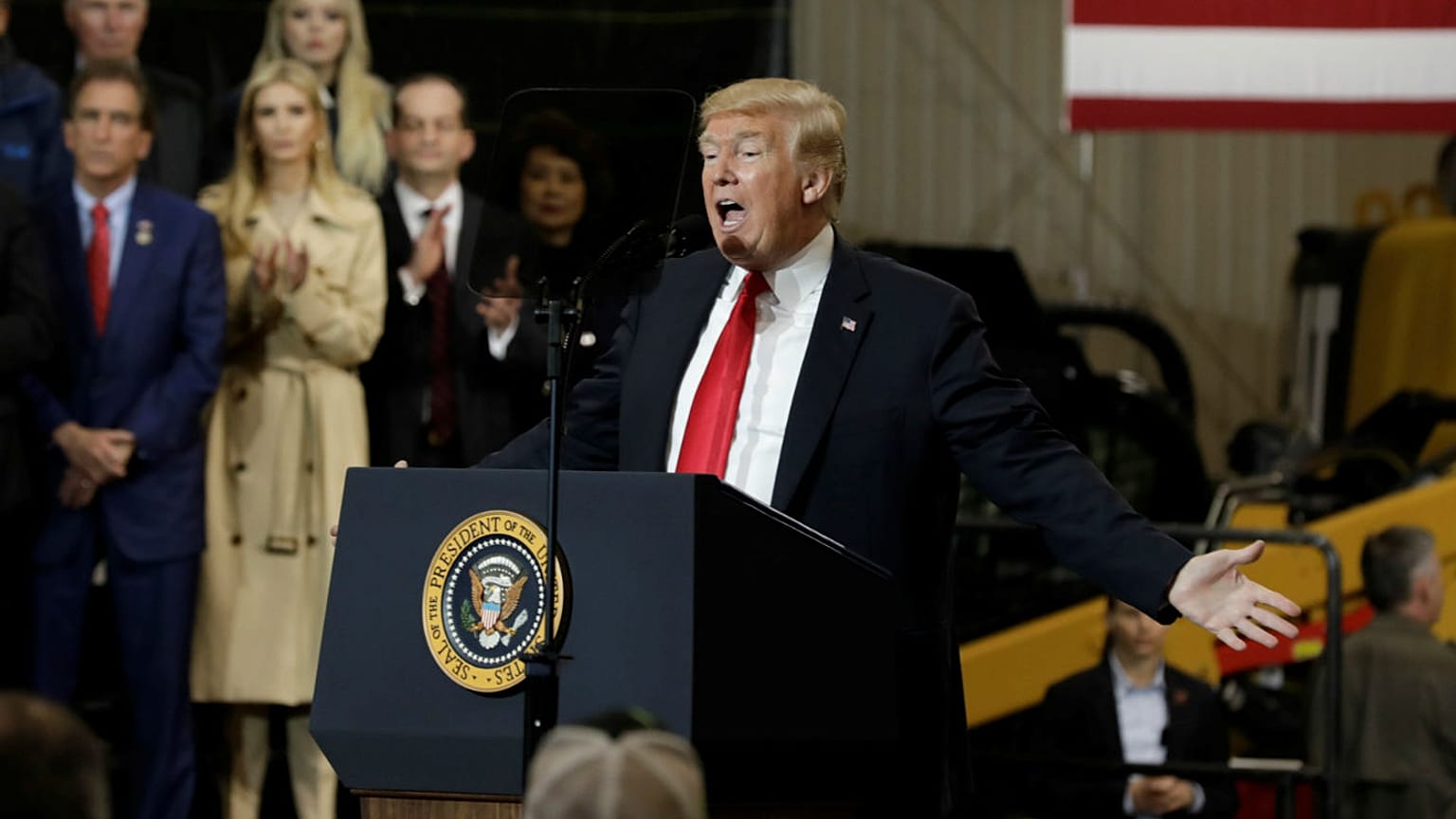 Trump delivers remarks on the Infrastructure Initiative in Richfield