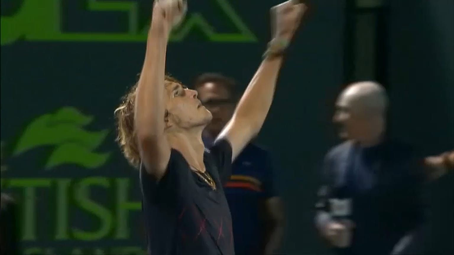 El alemán Alexander Zverev en la final del Masters 1.000 de Miami