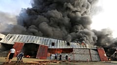 UN WFP warehouses in Yemen destroyed by fire.