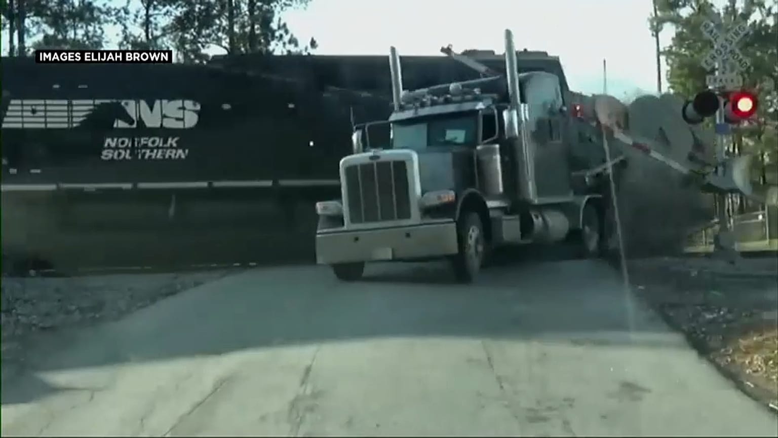 Accident spectaculaire aux Etats-Unis