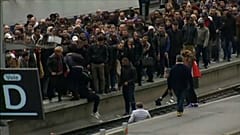 Commuter crush spills onto tracks at Paris's busiest station Gare du Nord