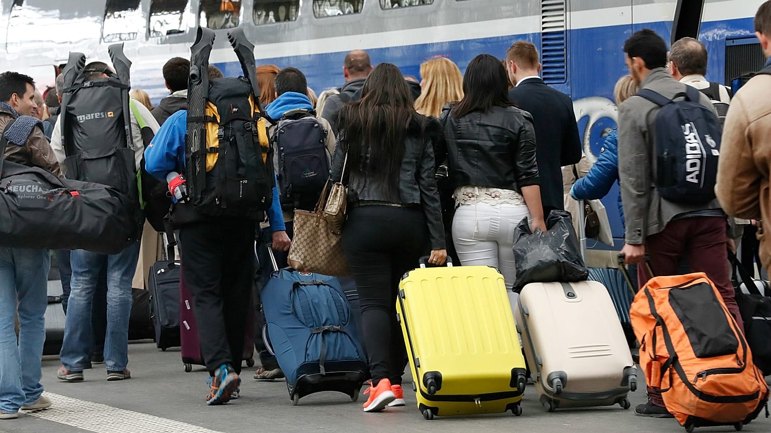 Caos nas estações de comboios francesas