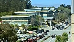 The scenes following a possible shooting at the headquarters of YouTube in 