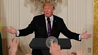 Trump a balti államok vezetőivel tárgyalt