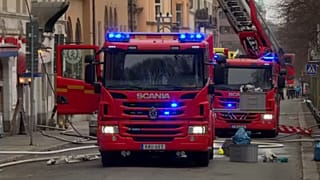 Firefighters intervene at the Portuguese embassy in Stockholm