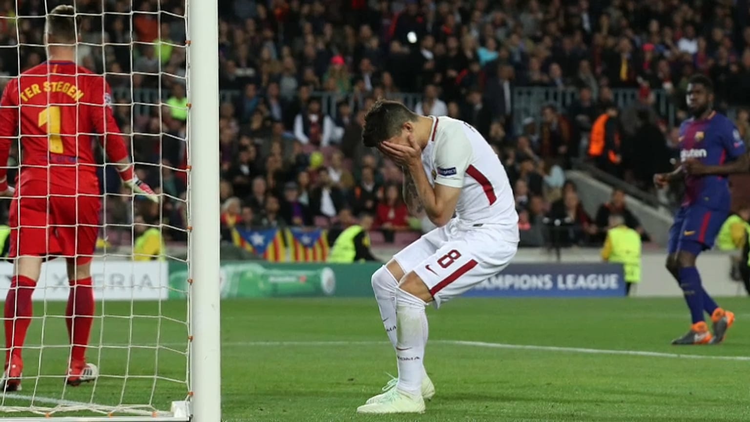 Quarti di Champions cade la Roma 