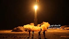 the launch by Houthi forces of a ballistic missile