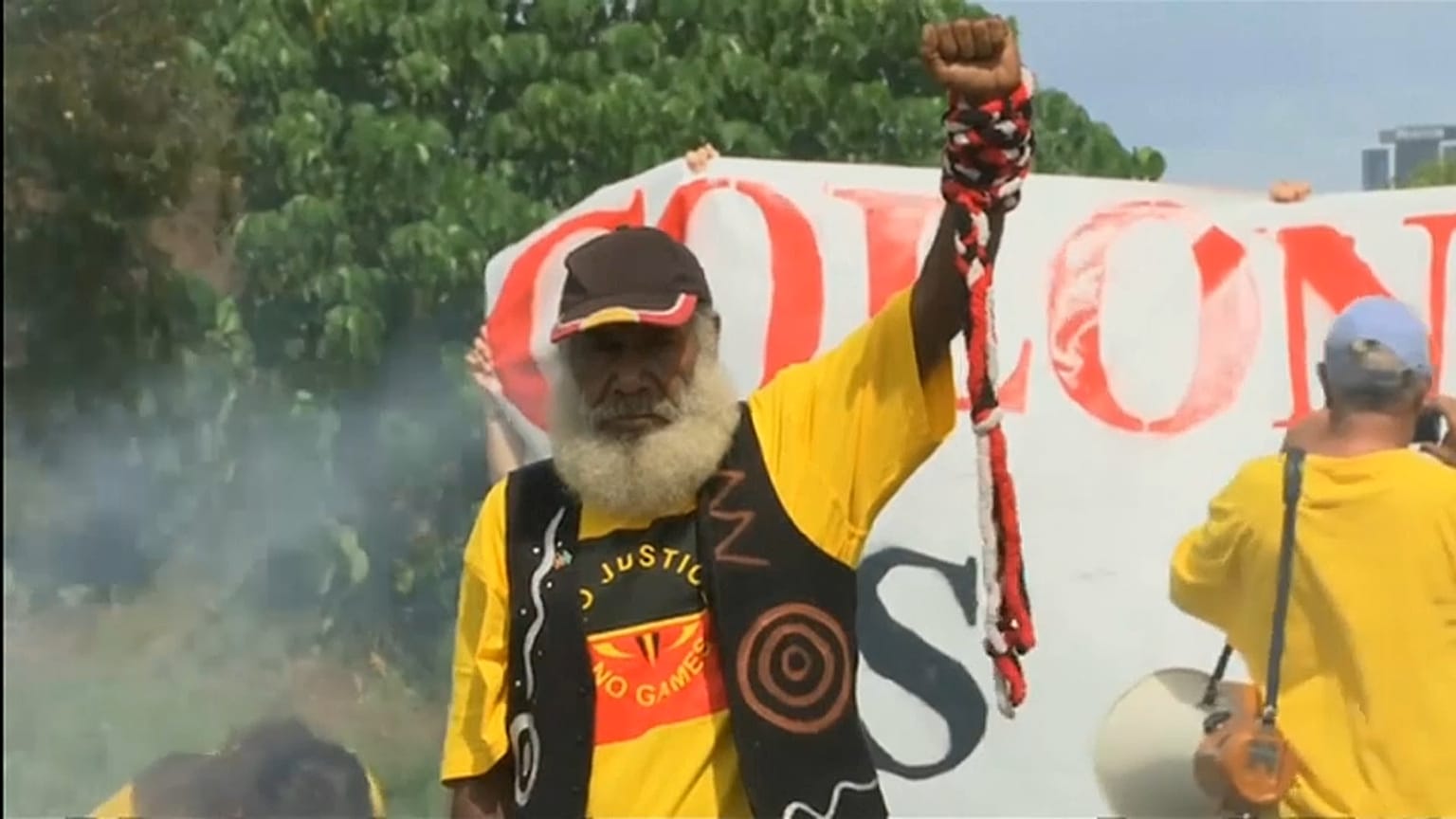 Protesto aborígene contra Jogos da Commonwealth