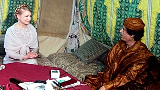 معمر قذافی و یولیا تیموشنکو